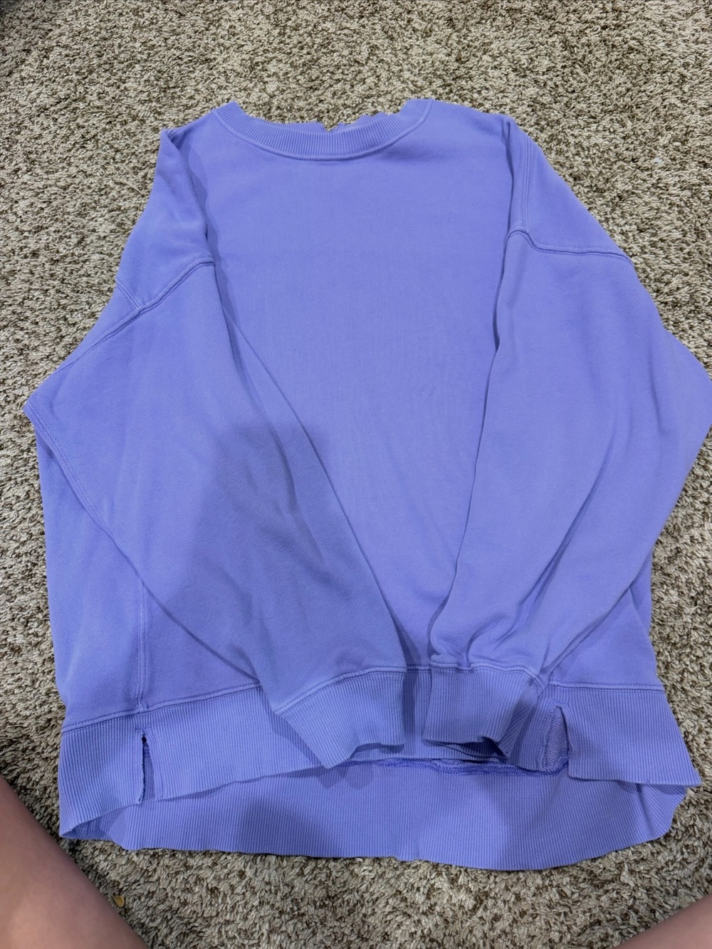 aerie Lavender Crewneck Sweatshirt - Soft Purple Casual Pullover
